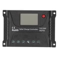 thumbnail image 1 of Controlador de carga solar PWM con pantalla LED y control de descarga con USB, 10 A, 12 V, 24 V para batería., 1 of 14