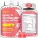 thumbnail image 1 of Paquete de 2 gomitas de colágeno para mujeres y hombres, péptidos de colágeno hidrolizado tipos I, II, III, V, X con biotina y ácido hialurónico, vitaminas C A D E B12 K2, sin azúcar para la piel, el, 1 of 5