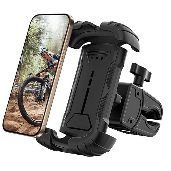 EEEkit Bike Phone Holder, Motorcycle Phone Mount, 360° Rotate Cell Phone Clamp Fit for iPhone, Galaxy and More 4.7-7" Phone