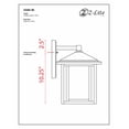 thumbnail image 2 of 1 Light Outdoor Wall Mount In Seaside Style 9 Inches Wide By 13 Inches High-Oil Rubbed Bronze Finish Z-Lite 554M-Orb, 2 of 2