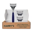 thumbnail image 1 of Set de maquinillas de afeitar Harry's para hombre, 1 mango, cromadas con 3 recambios, 1 of 5