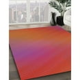thumbnail image 3 of Ahgly Company Machine Washable Indoor Rectangle Transitional Ferrari Red Area Rugs, 6' x 9', 3 of 7