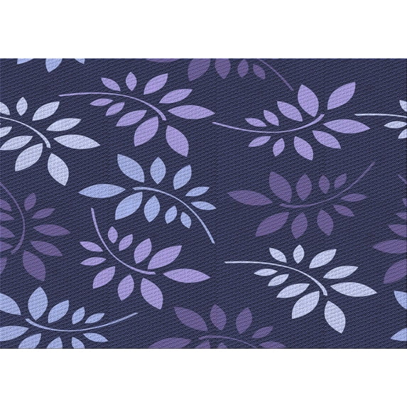 Ahgly Company Indoor Rectangle Patterned Periwinkle Purple Area Rugs, 8' x 12'