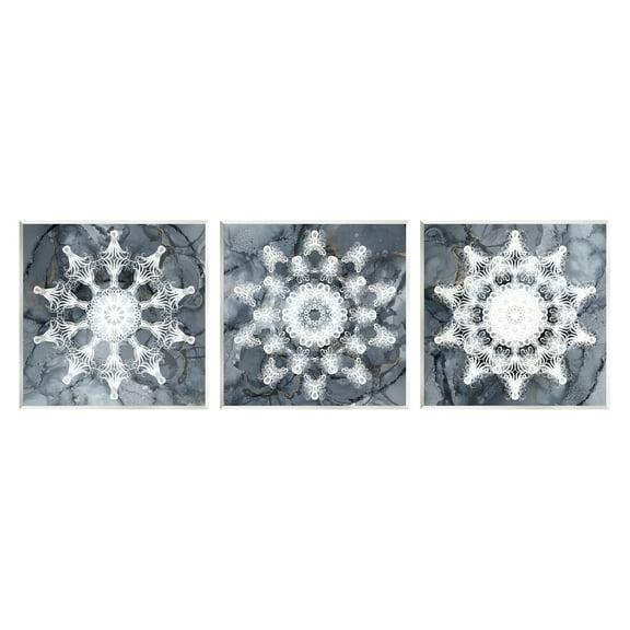 Stupell Industries Boho Fractal Patterns Abstract Painting Unframed Art Print Wall Art, 12 x 12