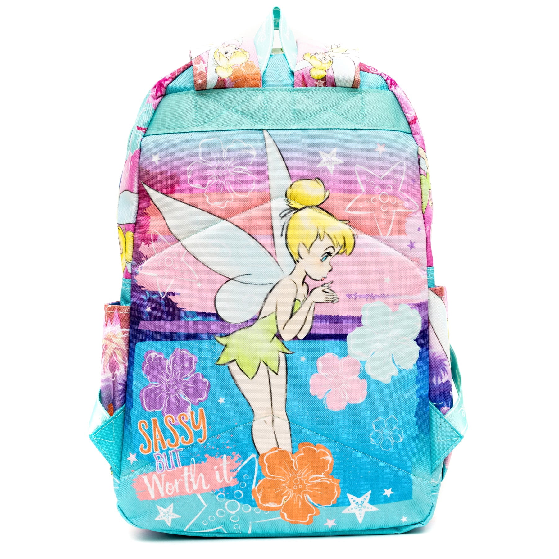 Disney Tinker Bell Never Grow Up 17" Full-Size Nylon Backpack Deluxe