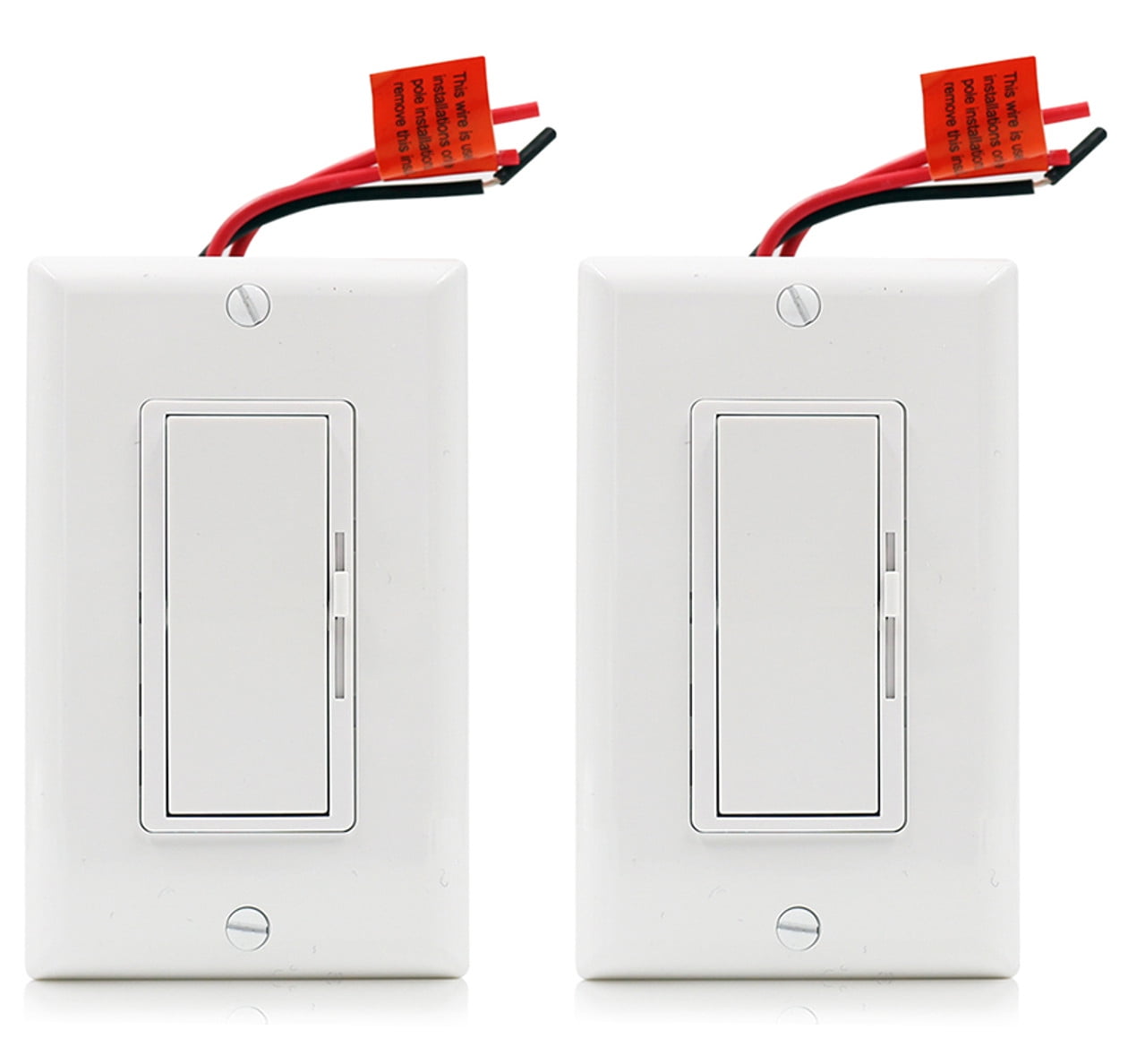 [2 Pack] Dimmer Light Switch for LED Bulbs 600W 1 Pole 3 Way
