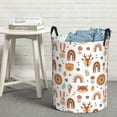 thumbnail image 6 of Rateoe cute Rainbow Animal Pattern Round Laundry Hamper Basket, Tall Hamper Basket for Blanket Storage, Nursery Clothes Hamper for Laundry in Bedroom and College Dorm-, 6 of 6