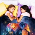 thumbnail image 4 of Flannel Fleece Twin Blanket, Soft Large Twin Blanket, Lightweight Cozy Plush Twin Blanket Fit Sofa Bed, 60"x80", Elephant, 4 of 7