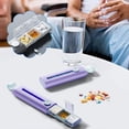 thumbnail image 4 of COM1950s Pull Up Pill Box,3 Compartment Pill Organizer with Individual Lids,Portable Travel Medicine Case for Daily Carry and Trips,Compact Storage Box for Small Items, 4 of 9