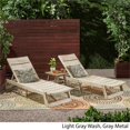 thumbnail image 5 of Noble House Chaise Longue en Bois d'Acacia Extérieur, 5 of 5