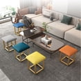 thumbnail image 2 of Square Ottoman Bench 5 in 1 Nesting Ottoman Cube Chair,Stackable Stools with Wheels for Tea Table,Pouf Foot Stool Save Space for Living Room Dining Room, 2 of 6