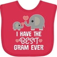 thumbnail image 3 of Inktastic Best Gram Ever Grandchild Boys or Girls Baby Bib, 3 of 4