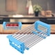 thumbnail image 4 of Estante retráctil de acero inoxidable para fregadero, cesta de almacenamiento de frutas, organizador de cocina, 3 colores, azul, 4 of 8