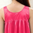 thumbnail image 7 of ZyeKqe Nightgown for Women Sleeveless Ruffled Bow Lightweight Loose Comfy Casual Loungewear Sleep Shirts Midi Dress, 7 of 7