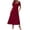 Wine, variant on Erwazi Dresses for Women Solid Collared Short Sleeve Solid Dress Waist Cinched Zipper Trendy Casual Daily Summer Dresses