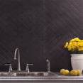 thumbnail image 2 of FASÄDE Quilted Decorative Vinyl Backsplash 15 sq ft Kit in Smoked Pewter, 2 of 6