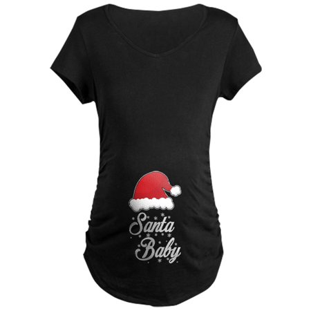 

CafePress - Santa Baby Maternity T Shirt - Maternity Dark T-Shirt