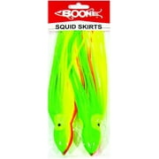 Boone 79182 Squid Skirt 9 1/2" 2 Pk Chart. Grn. Org. Stripe 9 1/2"