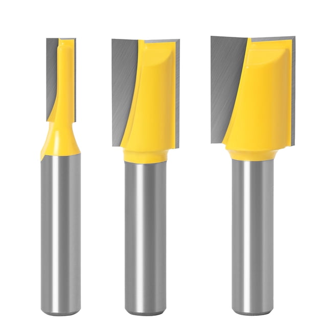 Vástago De 8Mm, Alta Dureza, Carpintería, Enrutador Recto, Cortador De Broca, Fresa Efectiva Para Ranurado De Textura De Carpintería 3 Uds., Yuarrent TO002601-00
