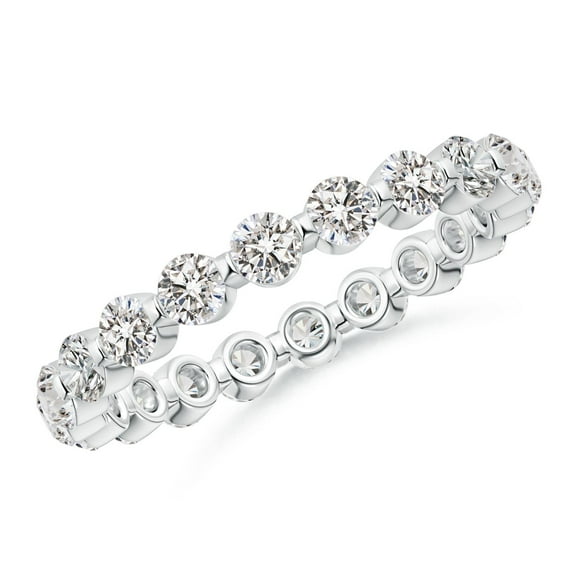 ANGARA Natural 1.16 ct Diamond Ring in 14K White Gold for Women (Size-2.4mm | Color-I-J | Clarity-I1-I2) | April Birthstone, Birthday, Anniversary, Jewelry Gift for Women | Natural Diamond Ring