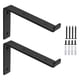 thumbnail image 3 of Soportes de estante de pared de Metal, soporte de estante flotante multiusos engrosado, soportes de estante para dormitorio, comedor y baño, 2 uds. 12 pulgadas, 3 of 8