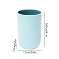 thumbnail image 3 of Toothbrush Cup Mouthwash Rinsing Tumbler | Durable Plastic Bathroom Water Cup | Large Capacity | Easy Clean | Reusable | Multiple Colors | 10.5x7.2x7.2cm | 1 Piece, 3 of 6