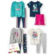 365 Kids From Garanimals Girls' Clothing Mix & Match Kid-Pack Gift Box, 8-Piece Outfit Set