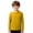 Yellow, variant on Boys Long Sleeve Swim Shirt Summer Beach Sun Rash Guard for Kids Solid Color for UPF Protection for Ocean Black 110