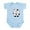 Sky Blue, variant on CafePress - Cow Says Mu Body Suit - Baby Light Bodysuit, Size Newborn - 24 Months