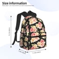 thumbnail image 4 of Fotbe Rose Flowers Lightweight Casual Laptop Backpack for Men and Women, Daily use Waterproof backpack, Backpack for College, 4 of 8