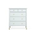 thumbnail image 3 of Comfort Pointe Jillian White Wood Five-Drawer Modern Style Chest, 3 of 8