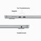 thumbnail image 3 of Apple - MacBook Air Portátil de 13 pulgadas - Chip M3 Diseñado para Apple Intelligence - 8 GB de memoria - SSD de 256 GB - Midnight, 3 of 4