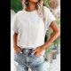 thumbnail image 4 of Blusa de Verano para Mujer, con Cuello Redondo, Mangas y Fruncido Lateral, Color , Talla XL, 4 of 8