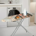 thumbnail image 2 of Kuiaobaty Ironing Board Cover Table Top Home Decoration Non Stick Scorch and Stain Resistant Iron Dust Cover Standard Size 15 x 54 Inch, Oil Painting American Robin Peach Blossom, 2 of 5