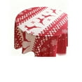 thumbnail image 2 of Horivan Christmas Tablecloth Red White Checkered Waterproof Polyester Fabric Holiday Dining Decor for Kitchen Table Party Picnic Festive Dinner Party Supplies, 2 of 6