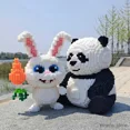 thumbnail image 2 of Blocks Giant Panda Building Block Toy Small Particle Assembly Brick3D Model Childrens Adult Toy Gift, 2 of 6
