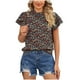thumbnail image 1 of Blusa suelta con cuello en V y manga corta con estilo para mujer OAVQHLG3B Store lin121212, 1 of 5