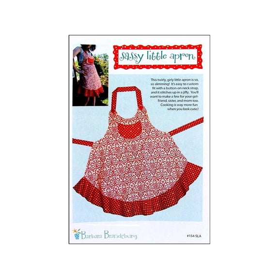 Cabbage Rose Sassy Little Apron Ptrn