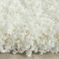 thumbnail image 3 of SAFAVIEH Laguna Neven Plush Solid Shag Area Rug, Ivory, 5'3" x 5'3" Round, 3 of 5