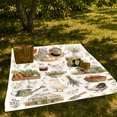 thumbnail image 7 of YShenghong Country Garden Harvest With Chickens Herbs And Produce Printed Flannel Blanket, 7 of 7