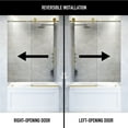 thumbnail image 4 of VIGO Elan Hart 56 to 60 in. W x 66 in. H Sliding Frameless Tub Door in Stainless Steel with 3/8 in. (10mm) Clear Glass, 4 of 10