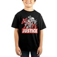 thumbnail image 3 of DC Comics Justice League Black & White Youth Boys T-Shirt-X-Small, 3 of 6