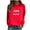 Red, variant on Fesfesfes Ugly Christmas Sweater Women's Xmas Casual Long Sleeve Sweatshirt Printed Ladies Sweatshirts Tops Under $10