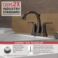 thumbnail image 4 of Delta Faucet Lahara 2-Handle Centerset Bathroom Faucet with Diamond Seal Technology and Metal Drain Assembly, Venetian Bronze 2538-RBMPU-DST, 4 of 6