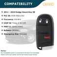 thumbnail image 2 of AKS KEYS New Replacement for Dodge 2011 - 2019 Smart Key Fob 3B FCC# M3N-40821302, 2 of 6