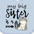 thumbnail image 4 of Inktastic My Big Sister is a Cat Boys or Girls Baby Bib, 4 of 4
