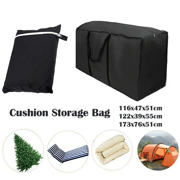BUTORY Garden Furniture Cushions Storage Bag Protective Cover Heavy Duty with Handle 210D Oxford Cloth for Furniture Sets Christmas Tree