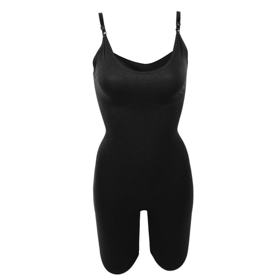 Unique Bargains Women Shapewear Tummy Control Full Bust Body Bodysuit S Black