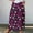 Dark Blue, variant on WXLWZYWL Women Flowy Maxi Skirt Floral Print Fall Casual Boho High Elatic Waist Loose Long Skirt with Pockets