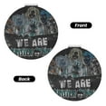 thumbnail image 2 of Qekee Monster High Print Compact Makeup Mirror Folding Mini Pocket Mirror Portable Hand Mirror Double-Sided 2 x 1x Magnification for Woman Girls-Round Shape, 2 of 9
